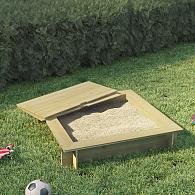 Zandbak Vierkant met deksel L120 x B120 x H24 cm