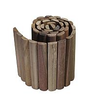 Rolborder l = 180 cm h = 20 cm hardhout lengte 20 cm