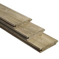 Geïmpregneerd Vuren Blokhutprofiel Geschaafd Werkende breedte 130 mm 30x145 mm 250 cm