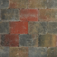 TAMBOUR 20x30x6 cm bont