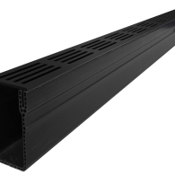 ACO Slim-Line Zwart Rooster 100cm