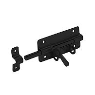 GB Hangslotgrendel 100x50 mm lang Zwart Verzinkt