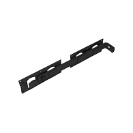 GB Overslaggrendel 450 mm lang Zwart Gecoat