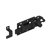 GB Rolschuif vlak 100x44 mm Zwart Verzinkt