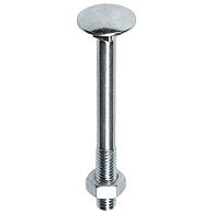 Slotbout met moer verzinkt M8x160 50 st.