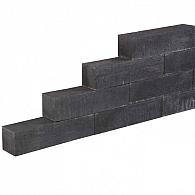 Lineablok, Palissadeblok, Stapelblok 60x15x15 cm strak antraciet