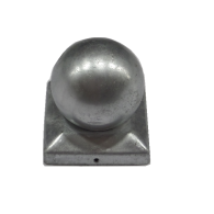 Paal ornament Bol 101x101 mm vuur verzinkt