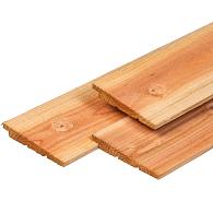Douglas zweeds rabat 1 zijde geschaafd werkende breedte 130 mm 10-20x145 mm 300 cm