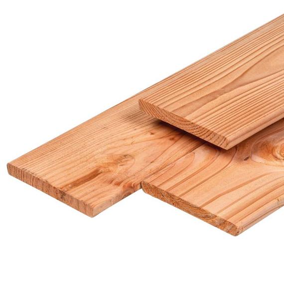 Douglas tuinplank geschaafd met ronde hoeken 16x140 mm 400 cm