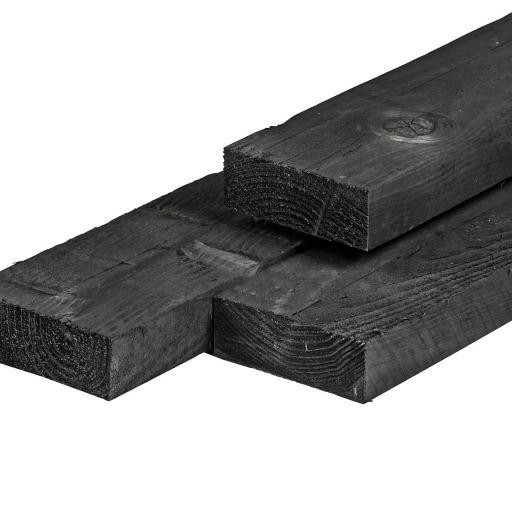 Douglas fijnbezaagd zwart geïmpregneerd 50x150 mm 300 cm