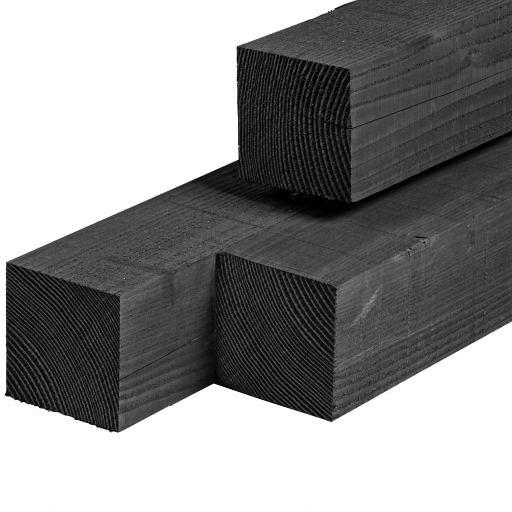 Douglas fijnbezaagd zwart geïmpregneerd 150x150 mm 300 cm