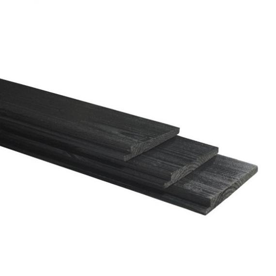 Geïmpregneerd Vuren Zweeds Rabat Fijnbezaagd Rustiek Zwart Werkende breedte 180 mm 11/24x195 mm 500