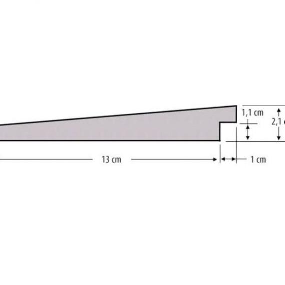 Geïmpregneerd Lariks/Douglas Zweeds Rabat Fijnbezaagd Werkende breedte 130 mm 10/20x145 mm 300 cm
