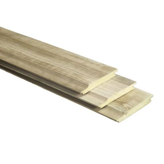 Geïmpregneerd Grenen Overhangend Rabat Geschaafd Werkende breedte 130 mm 18x145 mm 240 cm