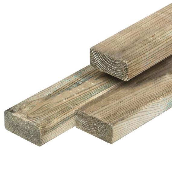 Geïmpregneerd Grenen Regel Geschaafd 45x95 mm 300 cm