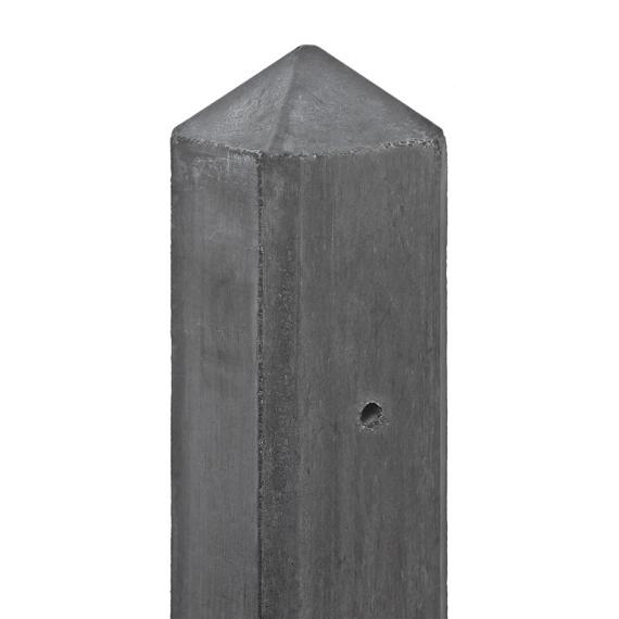Berton©-paal IJssel antraciet, diamantkop 10 x 10 x 180 cm hoekmodel