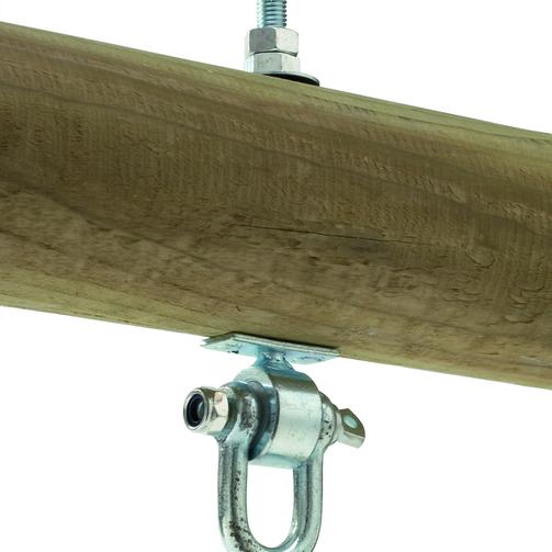 Schommelhaak met Gelagerde Harpsluiting M12 140mm t.b.v. balk 85-125 mm