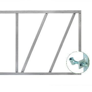 Poortframe 100 x 80 cm incl. verstelbare ogen