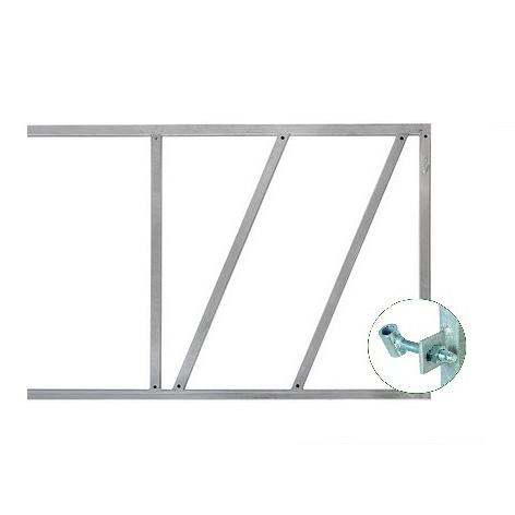 Poortframe 150 x 80 cm incl. verstelbare ogen