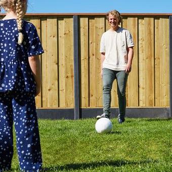 Berton onderplaat antraciet 2 zijden glad H24xD3.5xL184 cm