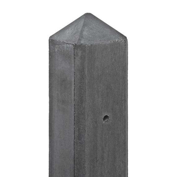Berton©-paal IJssel antraciet, diamantkop 10 x 10 x 190 cm eindmodel