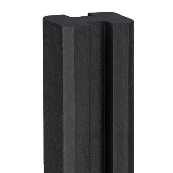 Berton©-sleufpaal Reest antraciet gecoat 11,5 x 11,5 x 316 cm eindmodel