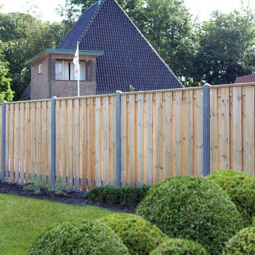 Beton Schuttingpaal STANDAARD Antraciet Glad 10x10 cm 280 cm lang tussenmodel