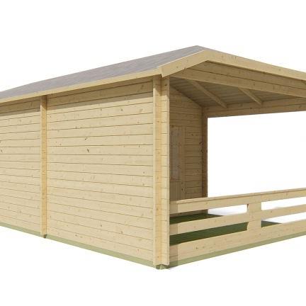 Blokhut - Tuinhuis Sibella | 44 mm | vuren onbehandeld