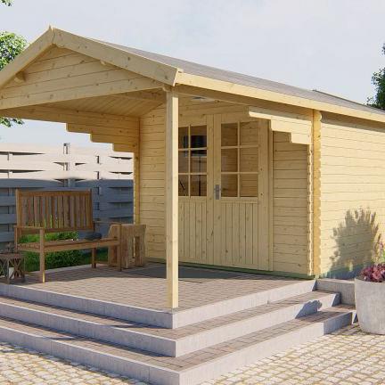 Blokhut - Tuinhuis Georg | 28 mm | vuren onbehandeld