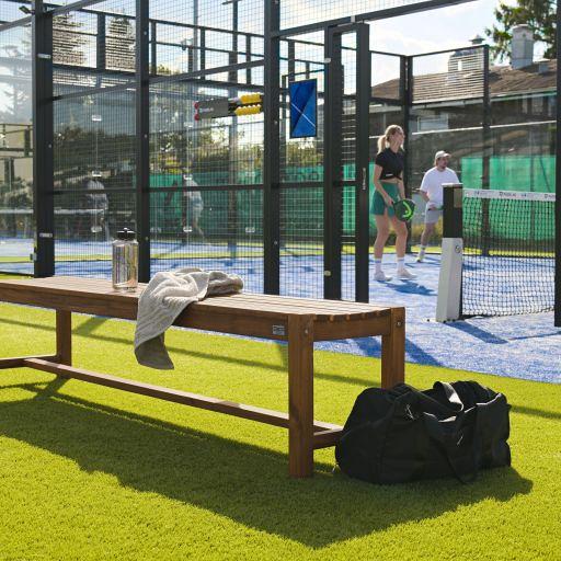Teak tuinbank Court