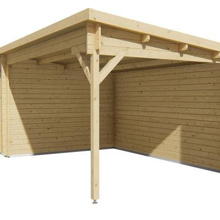 Blokhut - Tuinhuis Charlotta | 28 mm | vuren honinggeel geïmpregneerd