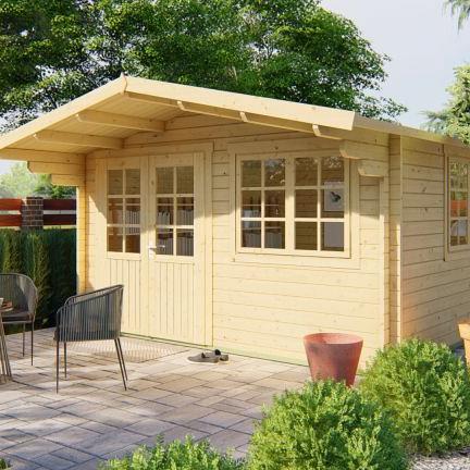 Blokhut - Tuinhuis Inge | 44 mm | vuren onbehandeld