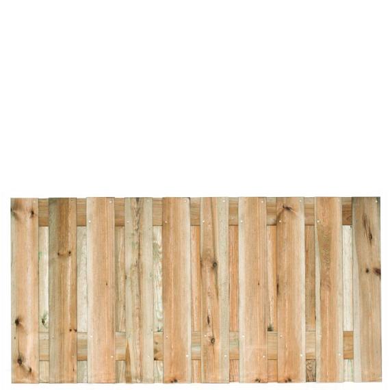 Tuinscherm Enschede, groen geïmpregneerd grenen, RVS-geschroefd, 21-planks (19+2) 180 x 90 cm