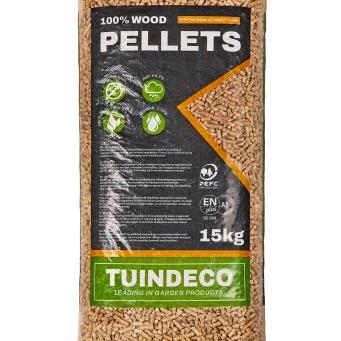 Houtpellets 6 mm A1 EN plus zak van 15 kg