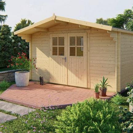Blokhut - Tuinhuis Murcia | 34 mm | vuren onbehandeld
