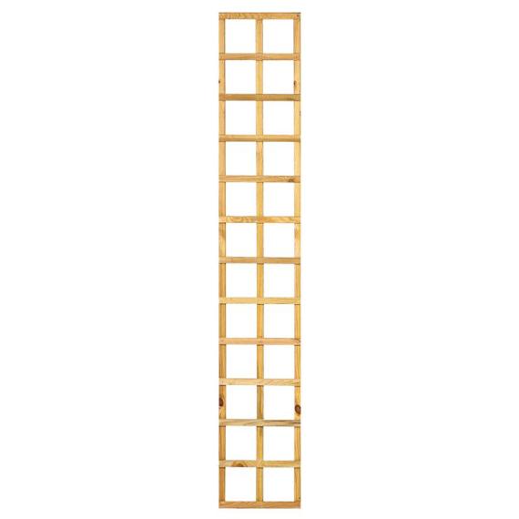 Trellis recht, lamel 1,3 x 2,5 cm grenen groen geïmpregneerd H180 x B30 cm