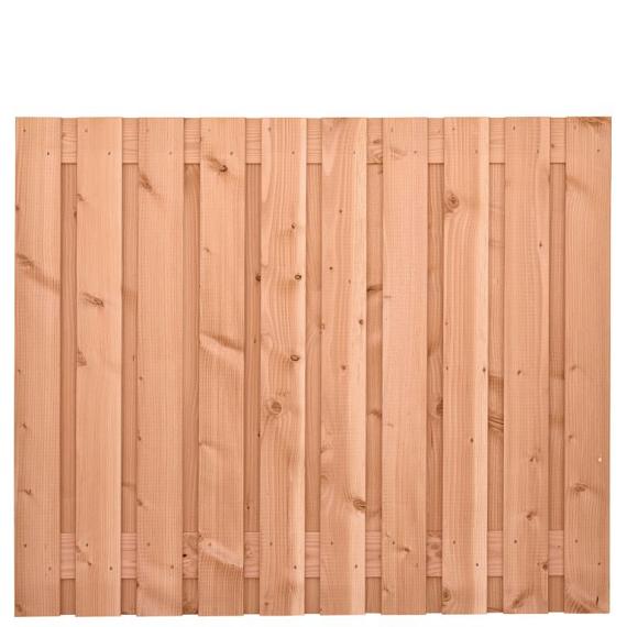 Tuinscherm Douglas, geschaafd, 21-planks (19 + 2) Zwarte Woud 150 x 180 cm