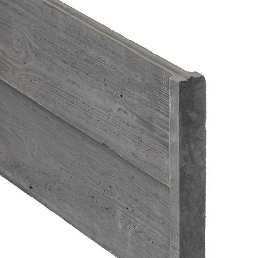 Berton©-motiefplaat smal antraciet H26 x D4,8 x L184 cm rabat-houtmotief