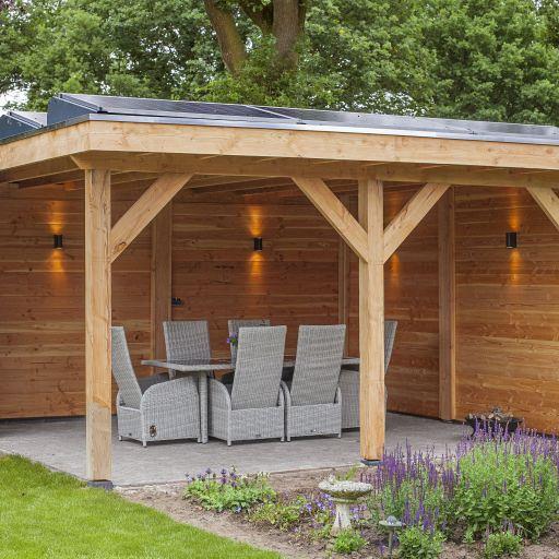 DHZ Plat dak Wezep geschaafd douglas 500 x 370 cm