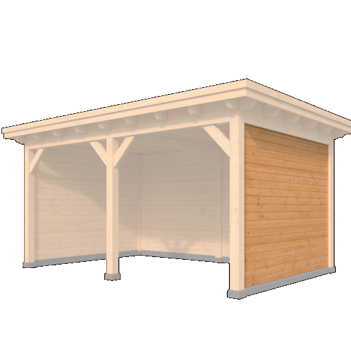 Wandmodule Type C zweeds rabat Red Class Wood 300 x 224 cm