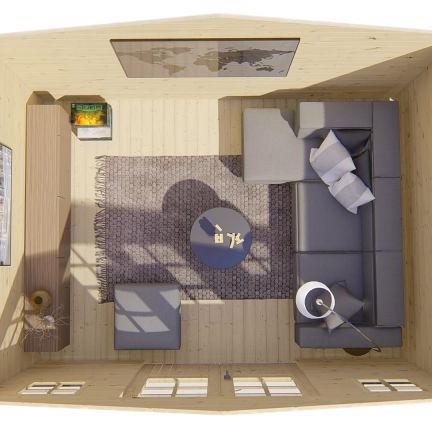 Blokhut - Tuinhuis Juha | 28 mm | vuren onbehandeld