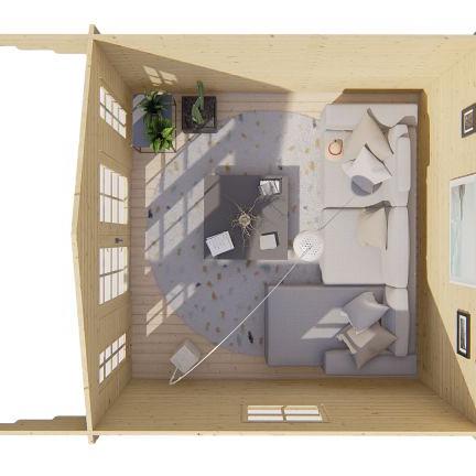 Blokhut - Tuinhuis Sören | 44 mm | vuren onbehandeld