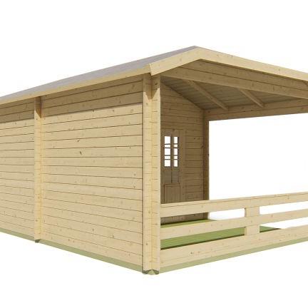 Blokhut - Tuinhuis Torkel | 44 mm | vuren onbehandeld