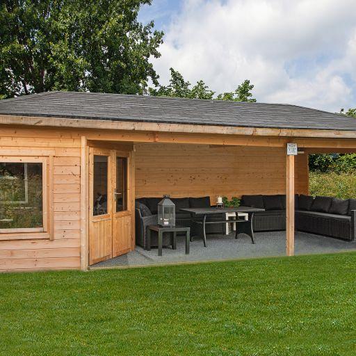 Blokhut - Tuinhuis Paiva | 44 mm | vuren onbehandeld