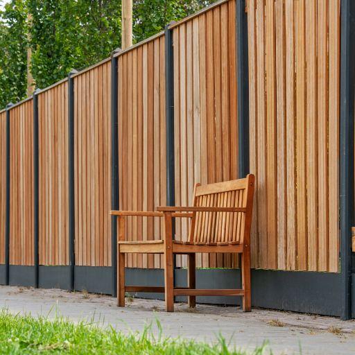 Berton©-onderplaat antraciet gecoat H24 x D3,5 x L180 cm