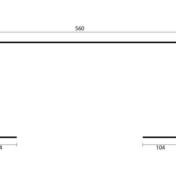 Paviljoen Kristina 560 x 264 cm onbehandeld