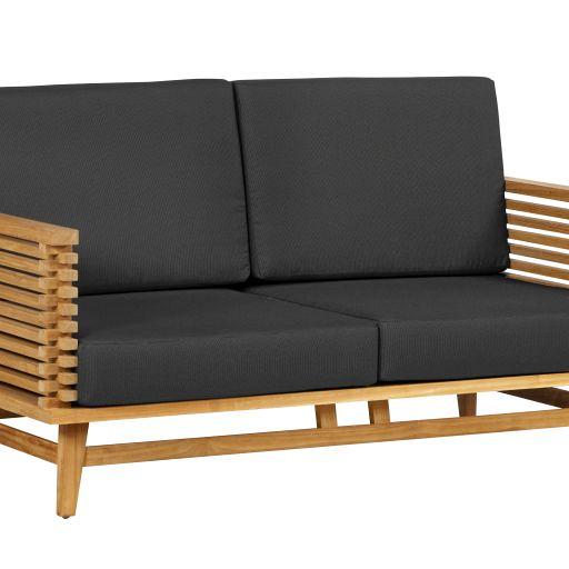 Teak loungeset Riverside 2-zits bank incl. kussens