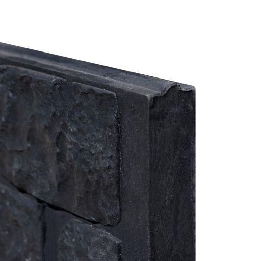 Berton©-motiefplaat smal antraciet gecoat H26 x D3,5 x L184 cm romeins motief