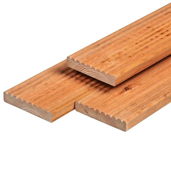 Vlonderplank Red Class Wood 2.8 x 14.5 x 400 cm Glad Geschaafd