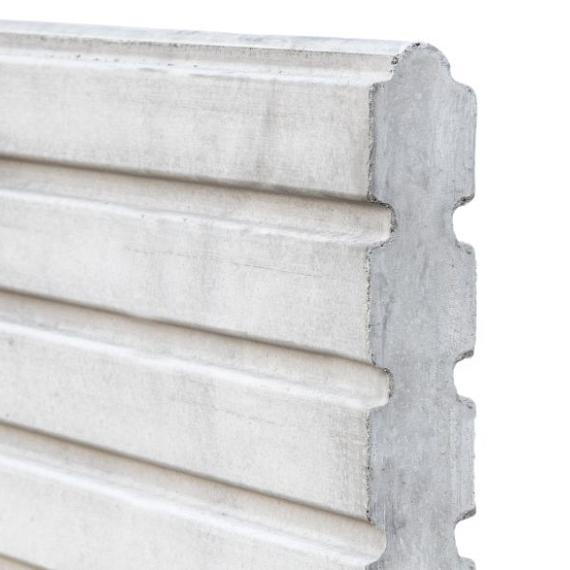 Berton©-motiefplaat smal wit/grijs H26 x D4,8 x L184 cm Deens rabat